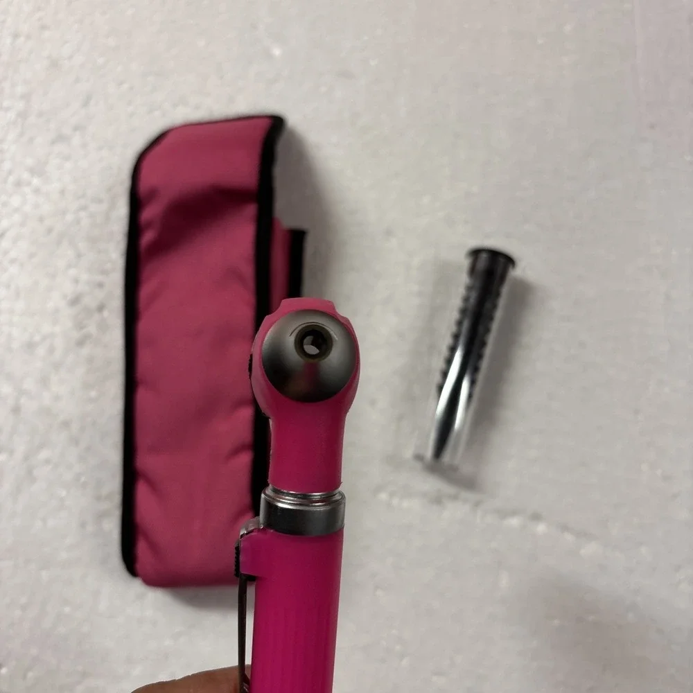 Mini Otoscope, Fiber Optic, Bright LED illumination, Pink Color